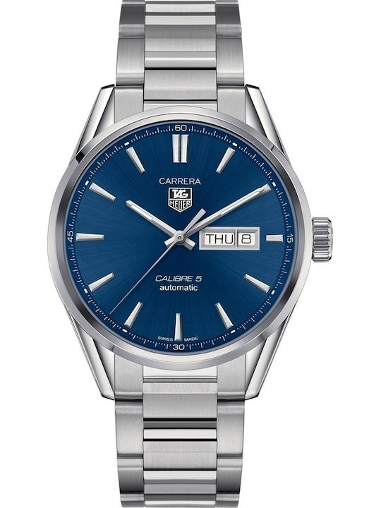 TAG Heuer Carrera Ceas Barbati 41mm Automat cu Brățară din Metal Argintie