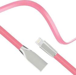 iNOS 5205598093815 Flach USB-A zu Lightning Kabel Rosa 1m