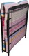 2515 Klappbett mit Matratze 6cm Einzel Schwarz 180x80cm