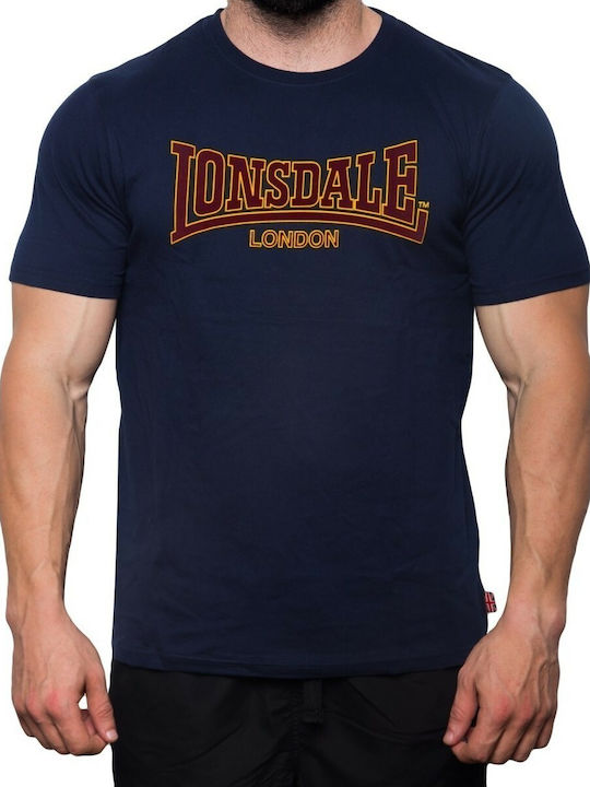 Lonsdale Classic Herren Sport T-Shirt Kurzarm Marineblau