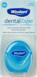 Wisdom Dental Tape Waxed with Mint Flavour 50m