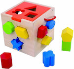 Tooky Toys Κύβος-Σφηνώματα από Ξύλο για 18+ Μηνών