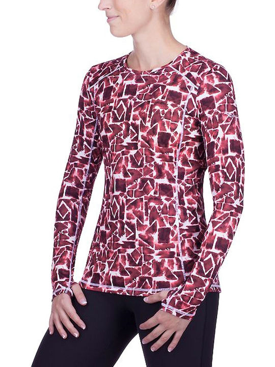 Saucony Velocity Long Sleeve Women's Athletic Blouse Long Sleeve Red