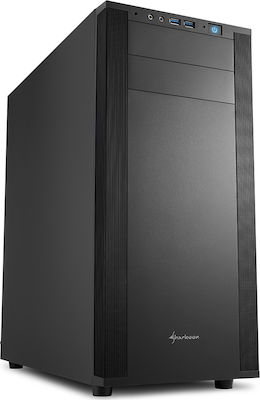 Sharkoon M25-V Midi Tower Computer Case Black