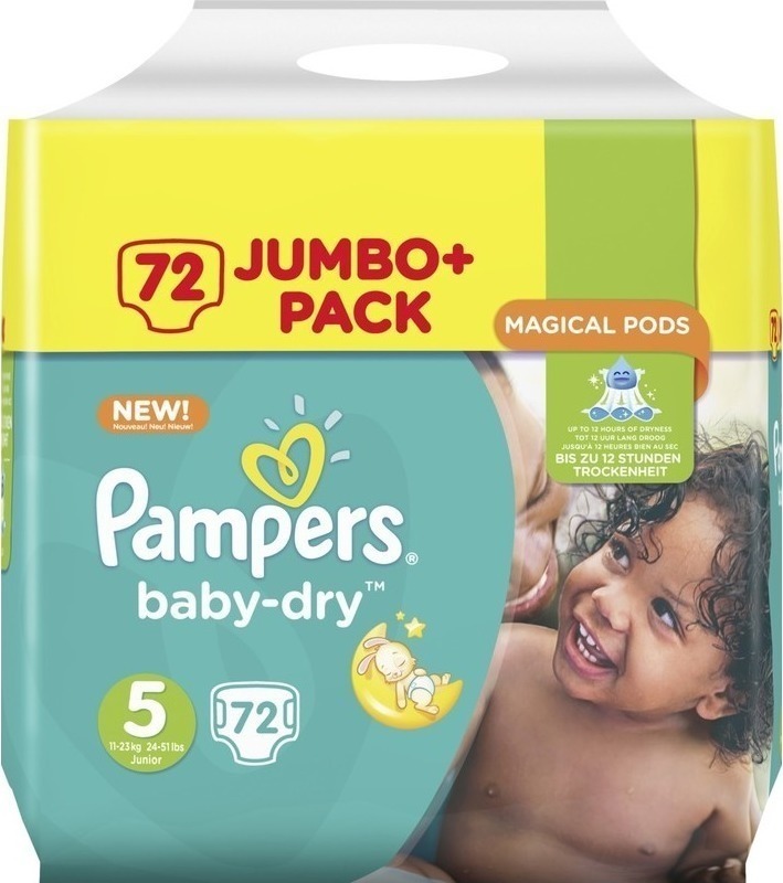 Pampers Baby Dry Jumbo Pack No 5 (1123kg) 72τμχ Skroutz.gr