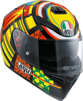 AGV K-3 SV Pinlock Full Face Helmet with Sun Visor DOT / ECE 22.05 1570gr Elements 0301A0EY-005