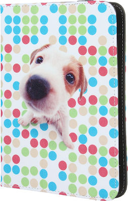 Puppy Flip Cover Plastic Multicolour (Universal 7-8") GSM023447