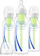 Dr. Brown's Plastic Bottle Set Options+ Narrow Neck Anti-Colic with Silicone Nipple for 0+, 0+ m, months 250ml 3pcs