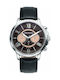 Mark Maddox Watch Battery with Black Leather Strap HC6016-25