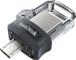 Sandisk Ultra Dual Drive M3.0 64GB USB 3.0 Stick with connection USB-A & micro USB-B Black