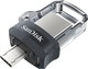 Sandisk Ultra Dual Drive M3.0 64GB USB 3.0 Stick mit Verbindung USB-A & Micro-USB-B Schwarz