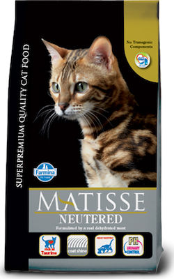 Farmina Matisse Neutered Trockenfutter für erwachsene kastrierte Katzen mit Huhn / Reis 1.5kg