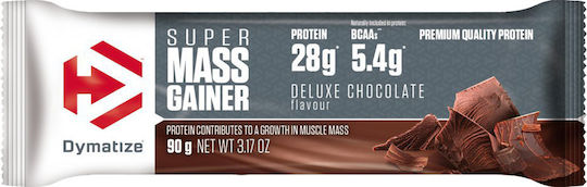 Dymatize Super Mass Gainer Bar with 28gr Protein & Flavor Deluxe Chocolate 90gr