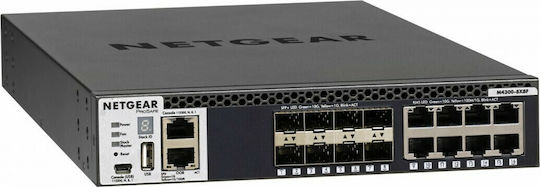 NetGear M4300-8X8F Managed L3 Switch with 8 Gigabit (1Gbps) Ethernet Ports and 8 SFP Ports