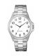 Q&Q Watch Battery with Silver Metal Bracelet QA06J204Y