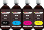 HP Set 4 x 250ml Black/ Cyan/ Magenta/ Yellow Μελάνι - PIGMENT & Anti-UV DYE HP Dye Ink - HP 250ml BK/C/M/Y-PIG-DYE