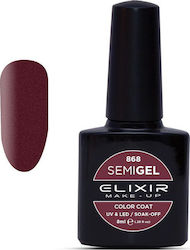 Elixir Semi Gel Semi-Permanent Nail Polish 868 ...