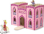 Melissa & Doug Fold & Go Princess Castle Ξύλινο Κουκλόσπιτο Βαλιτσάκι