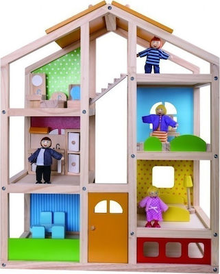 Tooky Toys Wooden Dollhouse