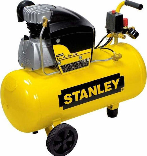 Stanley D210/8/50 Single-Phase Air Compressors 94dB with Power 2hp and Airtank 50lt FCDV404STN006