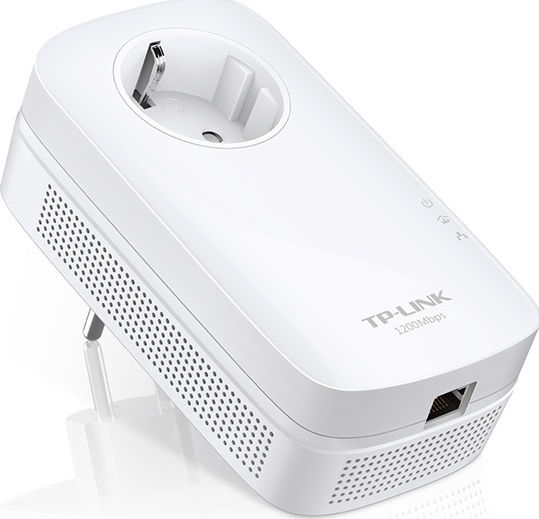 TP-LINK TL-PA8010P v1 Powerline Wired with Passthrough Socket and Gigabit Ethernet Port