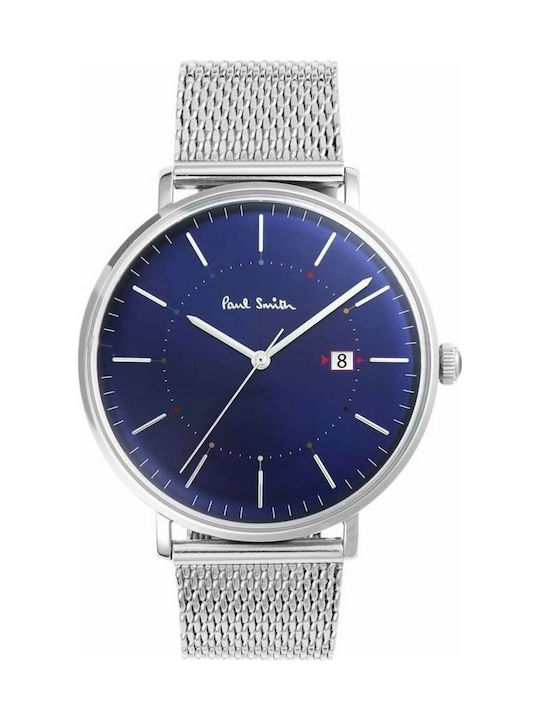 Paul Smith Track Watch with Silver / Silver Metal Bracelet