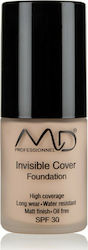 MD Professionnel Invisible Cover Mini Flüssiges Make-up LSF30 02 Warm Beige 15ml