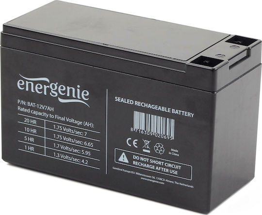 Energenie Μπαταρία UPS με Χωρητικότητα 7Ah και Τάση 12V BAT-12V7AH 1τμχ
