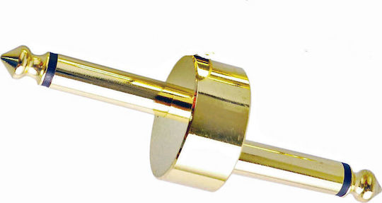 Audio Master TE036 Конвертор 6.3mm Мъжки в 6.3mm Мъжки Златист 1 Брой