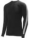 Helly Hansen Dry Stripe Crew Herren Thermo Langarmshirt Schwarz