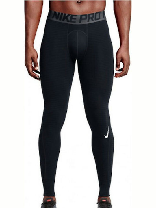 Nike Pro Warm Running Ανδρικό Ισοθερμικό Παντελόνι Μαύρο