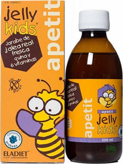 Eladiet Jelly Kids Apetit Πολυβιταμίνη με Βασιλικό Πολτό & Βιταμίνες για Ενίσχυση του Ανοσοποιητικού 250ml
