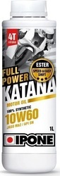 Ipone Full Power Katana Synthetic Motorcycle Oil for Four-Stroke Engines 10W-60 1lt