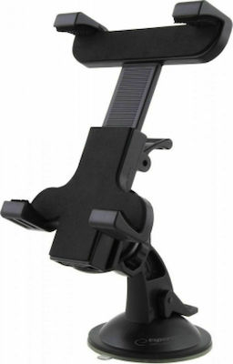 Esperanza Mobile Phone Holder and Tablet Car Universal Mount For Tablets 7-8" with Adjustable Hooks Black