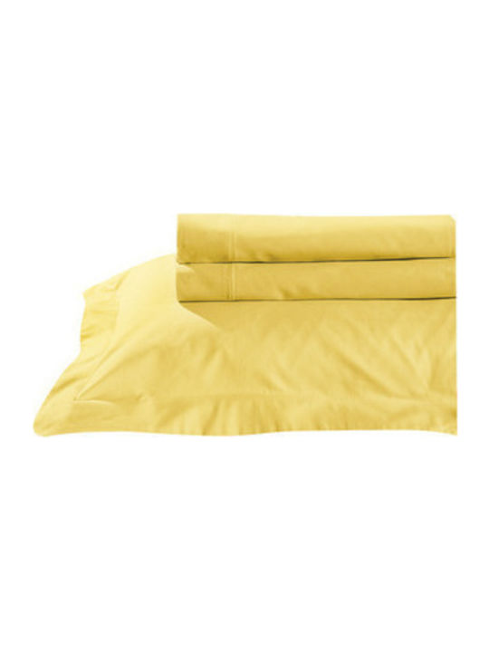 Das Home Queen 220x240 Satin Line 703 Yellow