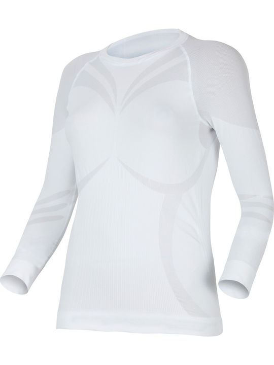Lasting Γυναικεία Ισοθερμική Μακρυμάνικη Μπλούζα Λευκή
