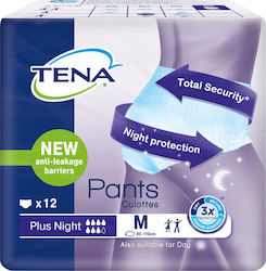 Tena Plus Night Scutece Tip Lenjerie Mediu 12 Bucăți