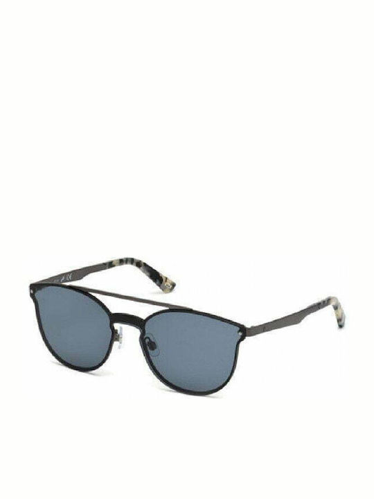 Web Men's Sunglasses with Gray Metal Frame and Blue Lens WE0190 09V