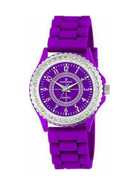 Watch with Purple Rubber Strap RA104604