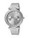 Q&Q Watch with White Leather Strap DΑ79-301