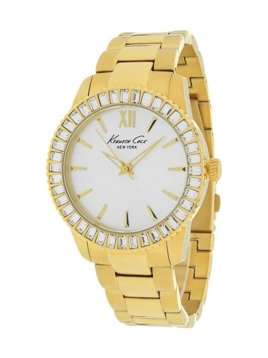 Kenneth Cole KC4989 Watch with Gold Metal Bracelet KC4989