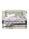 No 23 Metal Bed Semi-Double Bronze for Mattress 120x190cm