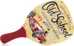 My Morseto Fashion Old School Strandracket Gelbe 400gr mit Geradem Griff Rote