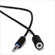 Prolink Καλώδιο Ήχου 3.5mm male - 3.5mm female Μαύρο 3m PB106-0300