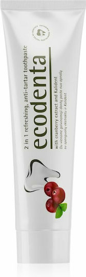 Ecodenta 2in1 Освежаваща Антинакисна Паста За Зъби Срещу Зъбна Плака 100мл