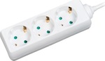 LogiLink Power Strip 3 Positions with USB-A, Switch and Cable 1.4m