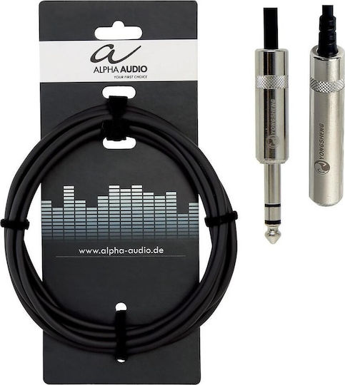 Alpha Audio Kabel Midi-Männchen - 3,5 mm Stecker 3m Schwarz (190.712)