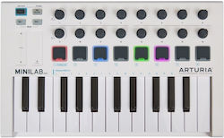 Arturia Midi Keyboard MiniLab MK II με 25 Πλήκτρα σε Λευκό Χρώμα