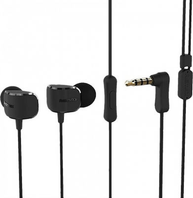 Remax RM-502 In-Ear Freisprecheinrichtung Kopfhörer mit Stecker 3.5mm Schwarz