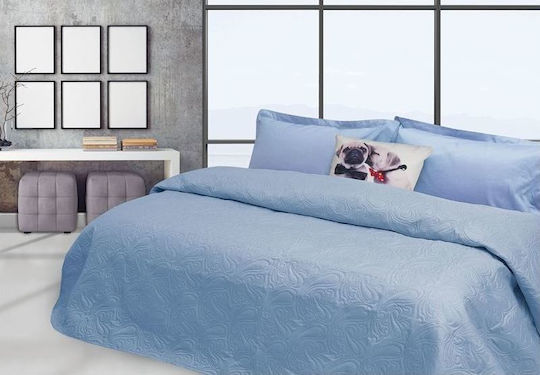 Das Home Happy Line 9316 Tagesdecke Übergröße Blau 220x240cm